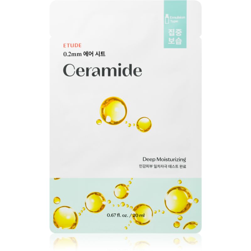 ETUDE 0.2 Therapy Air Mask Ceramide moisturising face sheet mask to restore the skin barrier 20 ml
