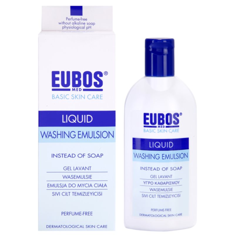 Eubos Basic Skin Care Blue очищуюча емульсія без ароматизатора 200 мл