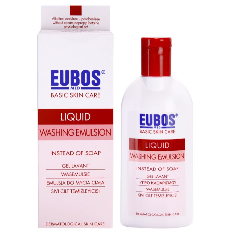 Eubos Basic Skin Care Red очищуюча емульсія без парабену 200 мл