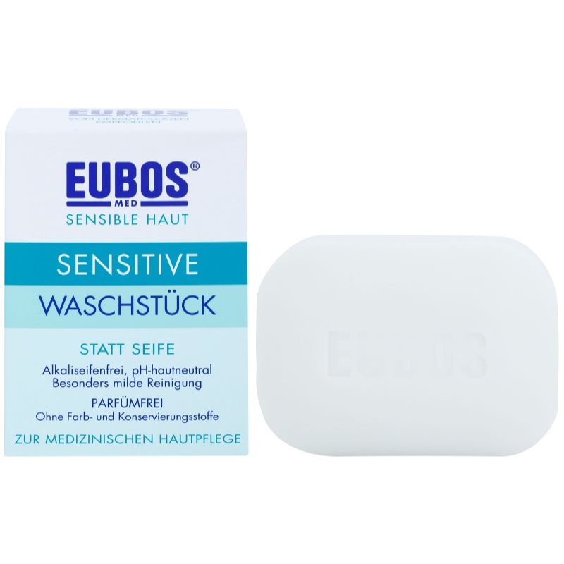 Eubos Sensitive kietasis muilas be kvapiųjų medžiagų (pH:5,5 ± 0,3) 125 g