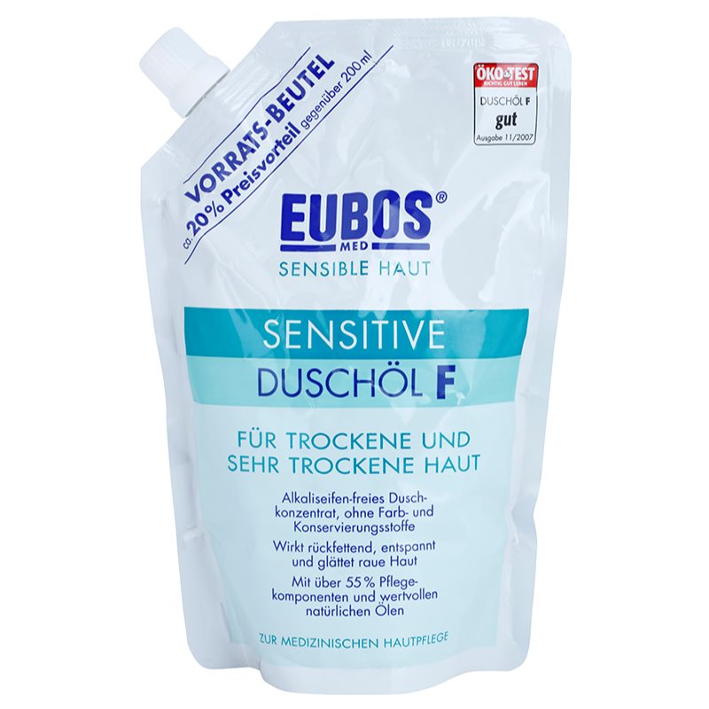 Eubos Sensitive olje za prhanje nadomestno polnilo 400 ml