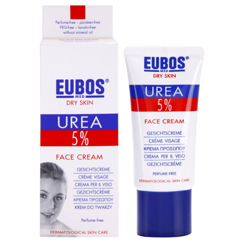 Eubos Dry Skin Urea 5% інтенсивний зволожуючий крем для обличчя 50 мл