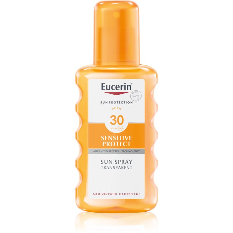 Eucerin Sun Dry Touch Oil Control transparentní sprej na opalování SPF 30 200 ml