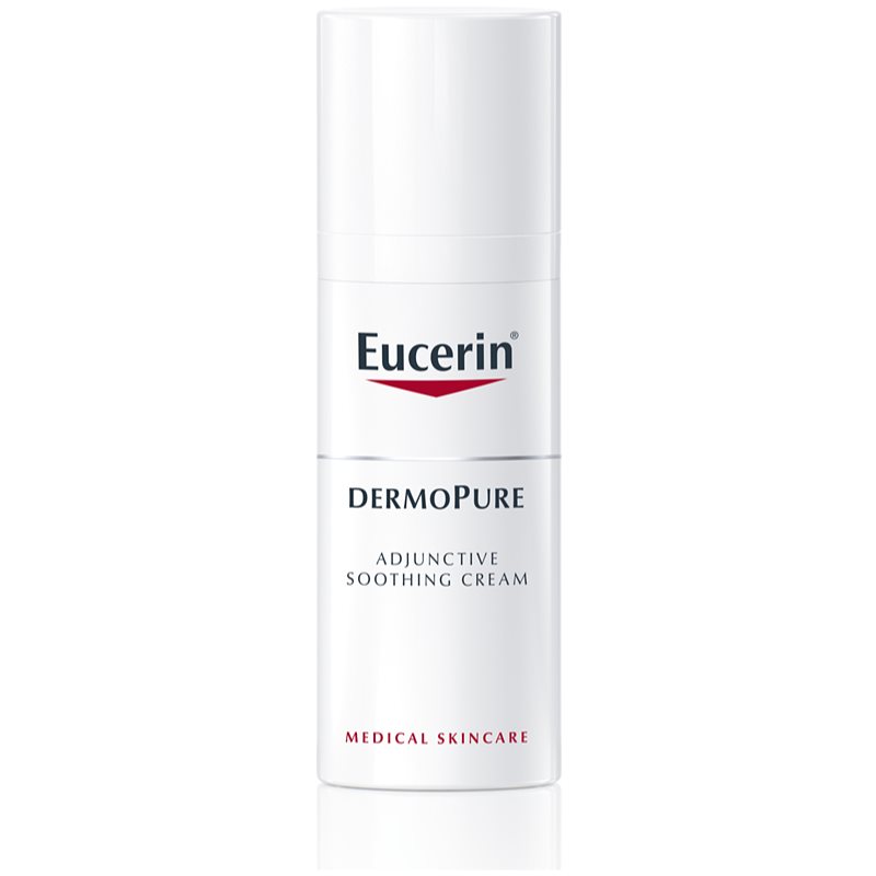 

Eucerin DermoPure заспокоюючий крем для шкіри під час лікування акне