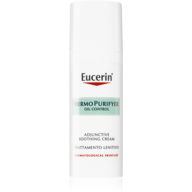 Eucerin Dermo Purifyer Oil Control пом'якшуючий крем для шкіри висушеної та подразненої лікуванням акне 50 мл