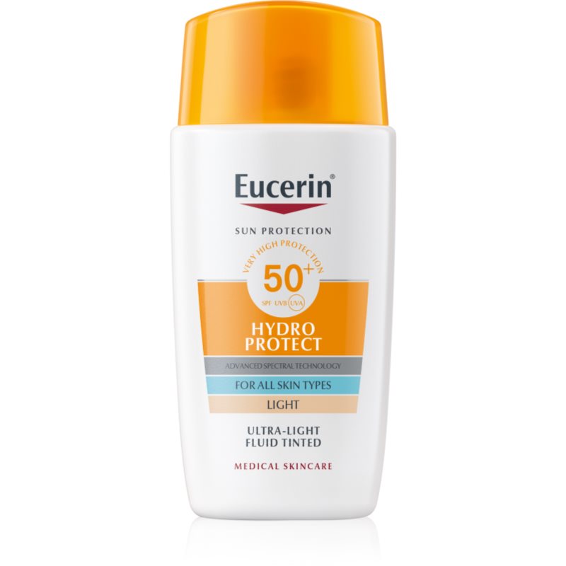 Eucerin Sun Hydro Protect tónovací opalovací fluid SPF 50+ odstín Light 50 ml