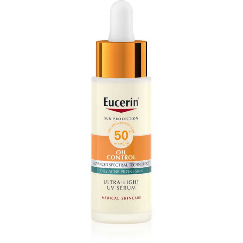 Eucerin Sun Protection Oil Control Ultra-Light UV Serum защитен серум SPF 50  30 мл.