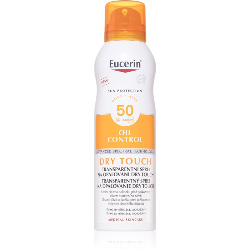 Eucerin Sun Protection spray transparent pentru bronzare SPF 50 200 ml