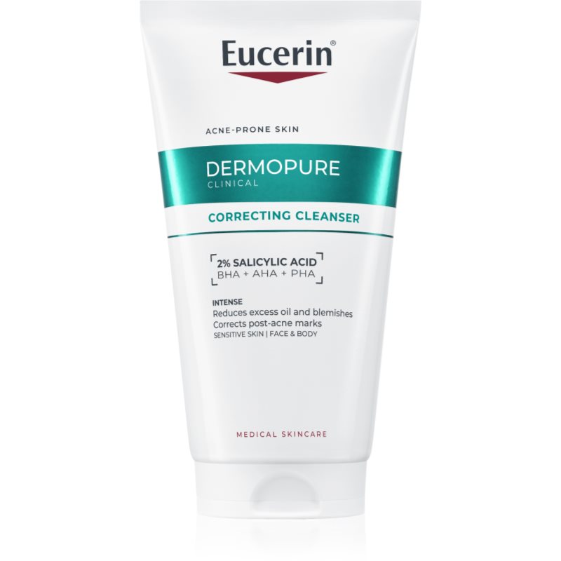 Eucerin DermoPure Clinical Correcting Cleanser Reinigungsgel mit Peelingwirkung Für Gesicht und Körper 150 ml