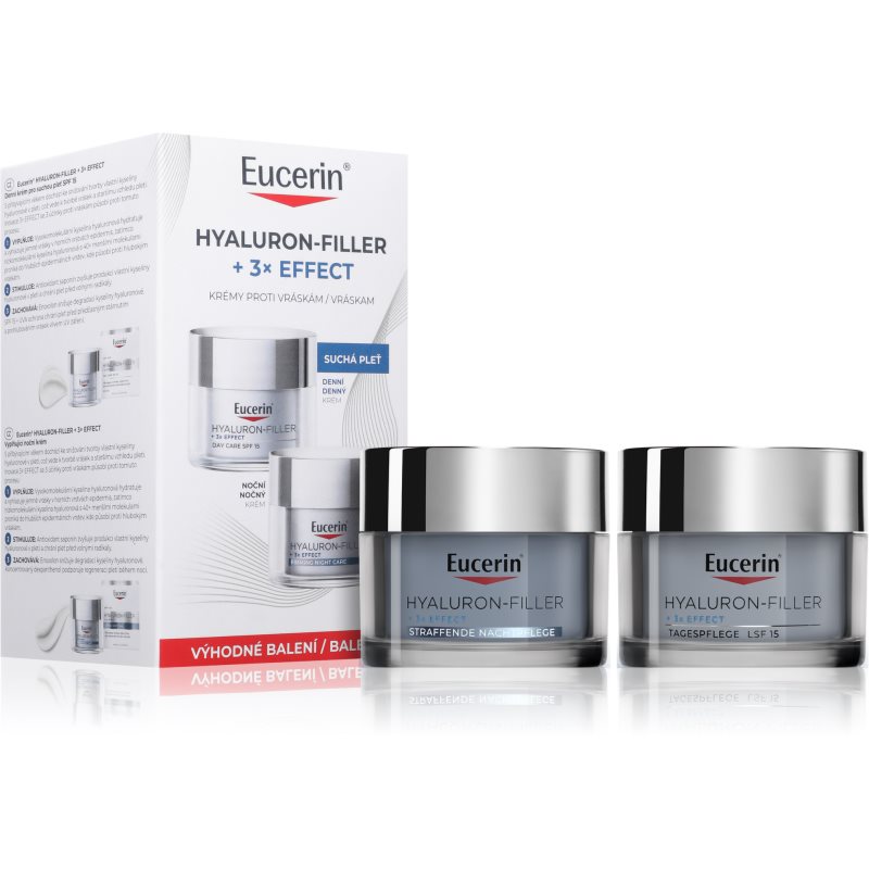 Eucerin Hyaluron-Filler + 3x Effect protivrásková starostlivosť výhodné balenie