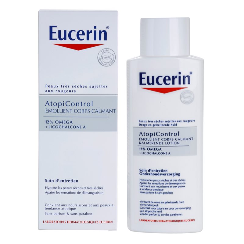 

Eucerin AtopiControl заспокоююче молочко для тіла для сухої та атопічної шкіри