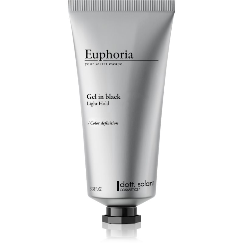E-shop Euphoria Gel in Black stylingový gel pro tmavé vlasy pro muže 100 ks