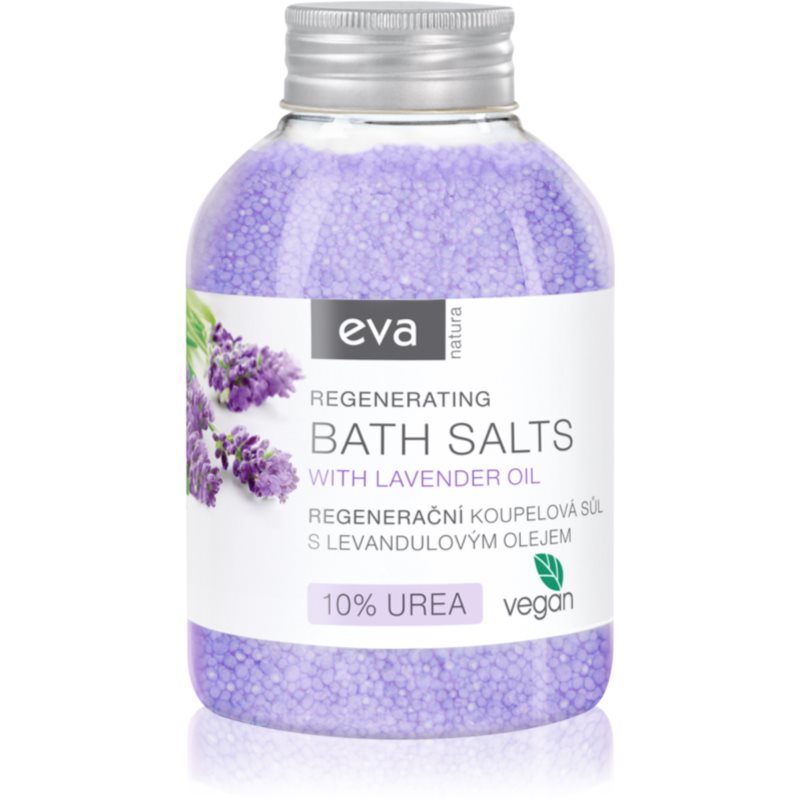 Eva Natura Lavender Oil soľ do kúpeľa s regeneračným účinkom 600 g