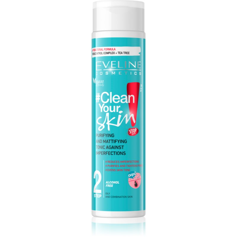 

Eveline Cosmetics #Clean Your Skin глибоко очищуючий тонік