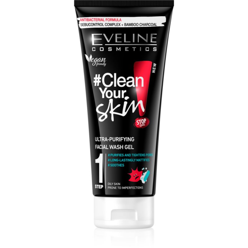 

Eveline Cosmetics #Clean Your Skin очищуючий гель для шкіри для жирної шкіри
