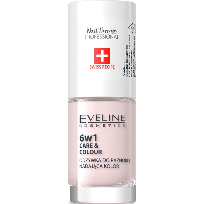 Eveline Cosmetics Nail Therapy Care & Colour кондиціонер для нігтів 6 в 1 відтінок French 5 мл