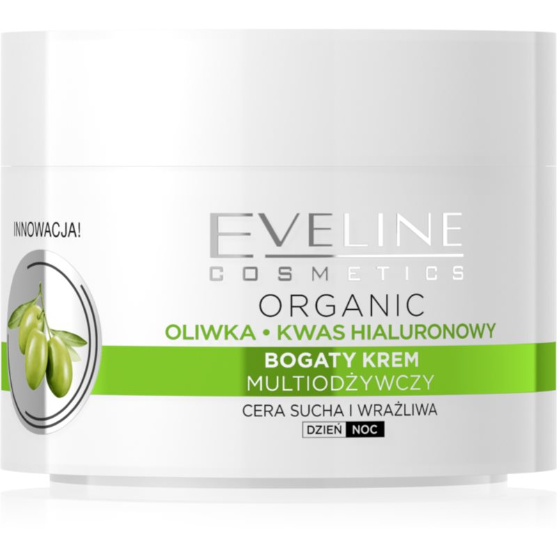 Eveline Cosmetics Green Olive denný i nočný hydratačný krém s protivráskovým účinkom s výťažkom z olív 50 ml