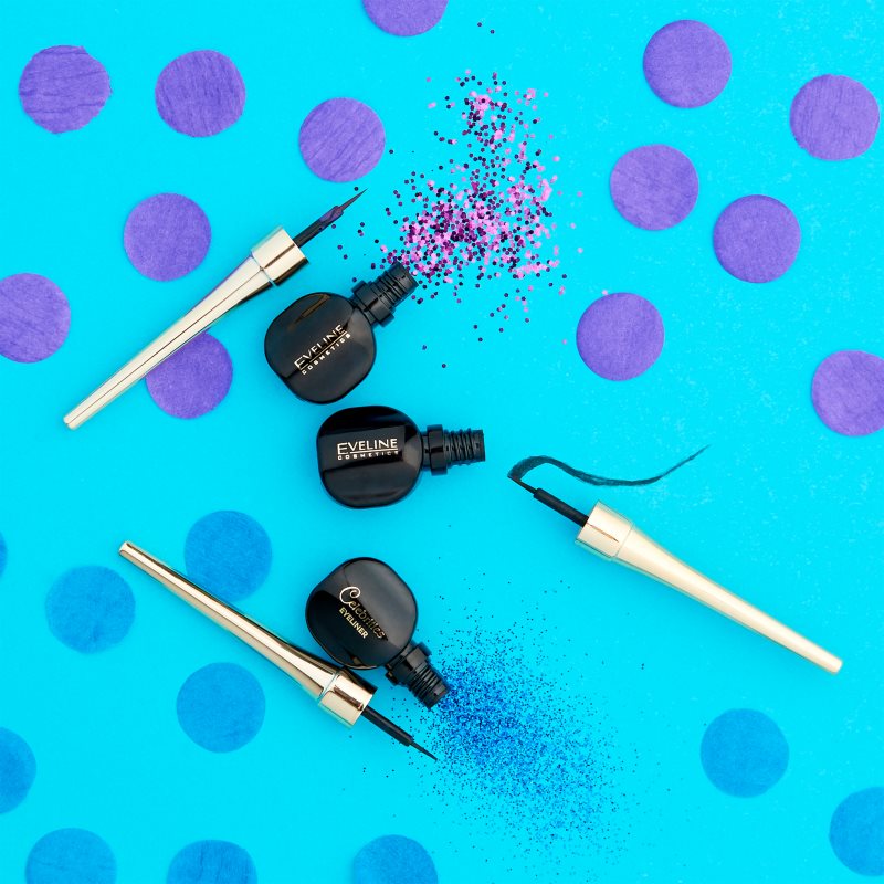 Eveline Cosmetics Celebrities Flüssige Eyeliner Farbton Black 6 ml