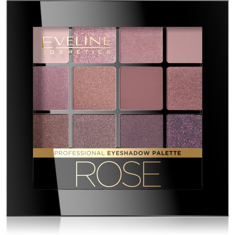 Eveline Cosmetics All in One akių šešėlių paletė atspalvis Rose 12 g