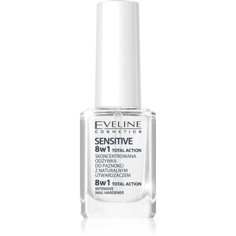 Eveline Cosmetics Total Action зміцнюючий лак для нігтів 8 в 1 12 мл
