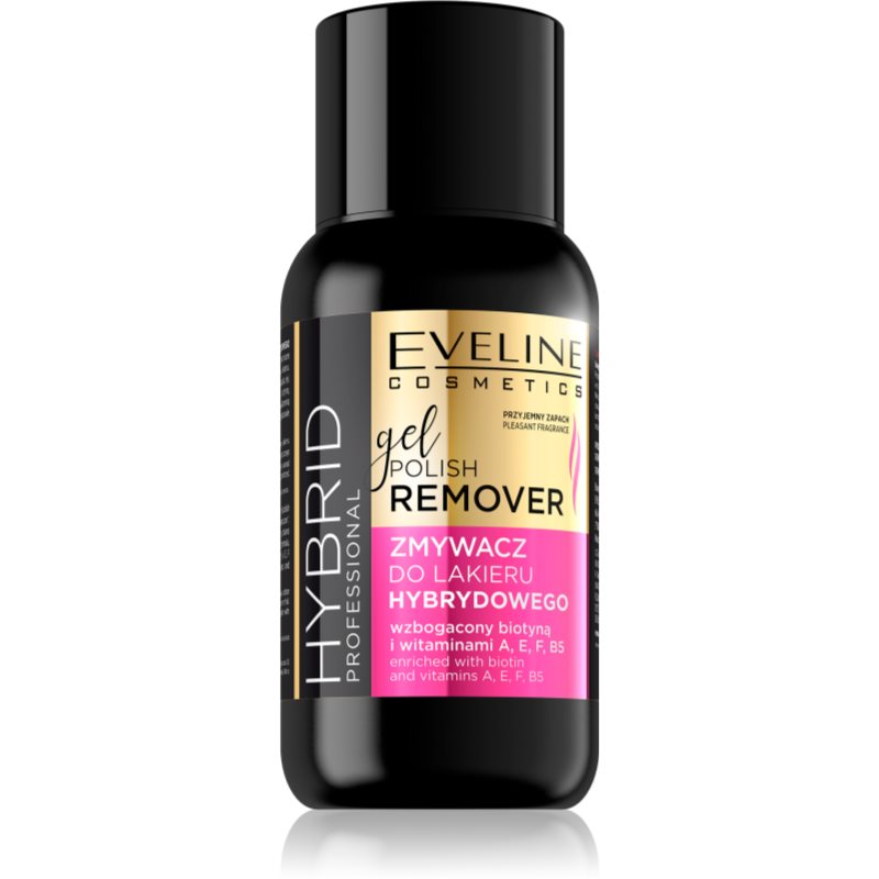 Eveline Cosmetics Hybrid Professional засіб для зняття лаку з вітаміном А та Е 150 мл