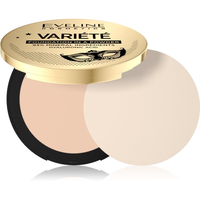 Eveline Cosmetics Variete mineral compact powder with applicator shade 01 Light 8 g
