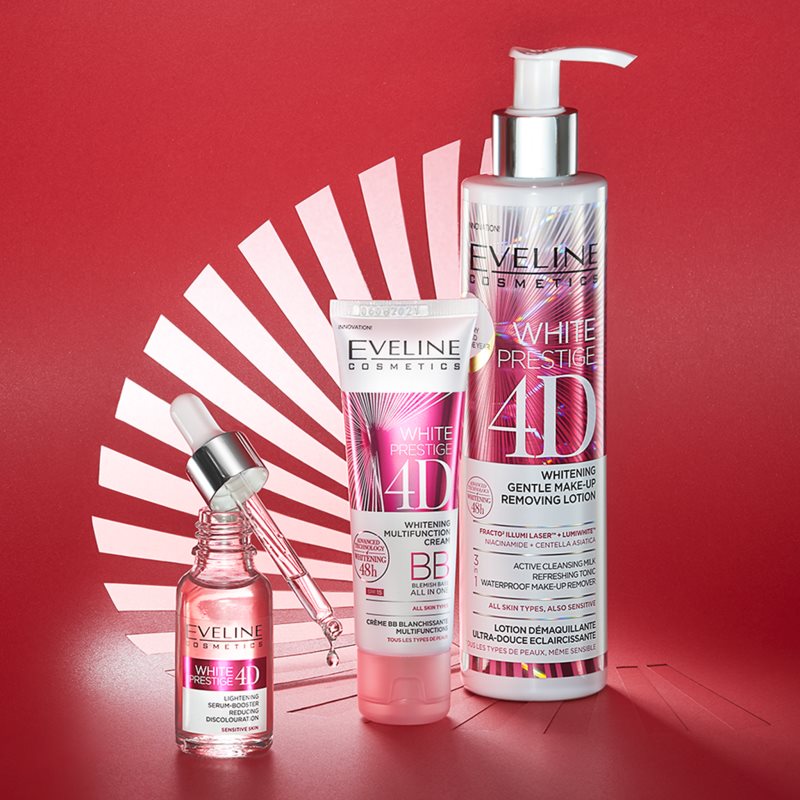 Eveline Cosmetics White Prestige 4D aufhellendes Korrektur Serum gegen Pigmentflecken für empfindliche Haut 18 ml