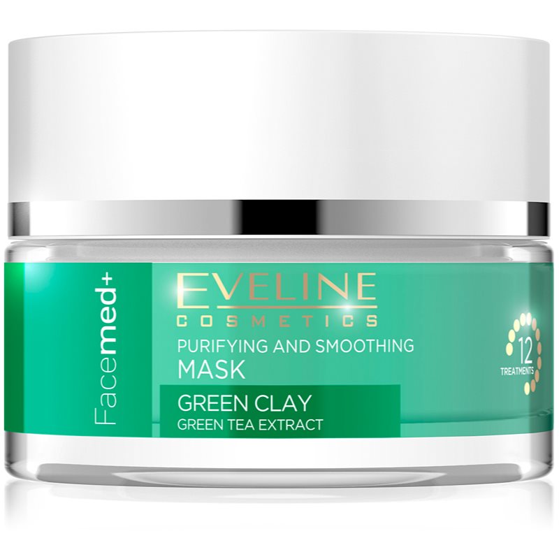 

Eveline Cosmetics FaceMed+ очищуюча та розгладжуюча маска з зеленою глиною