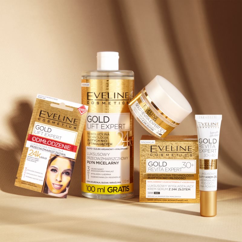 Eveline Cosmetics Gold Lift Expert омолоджуюча маска 3в1 7 мл