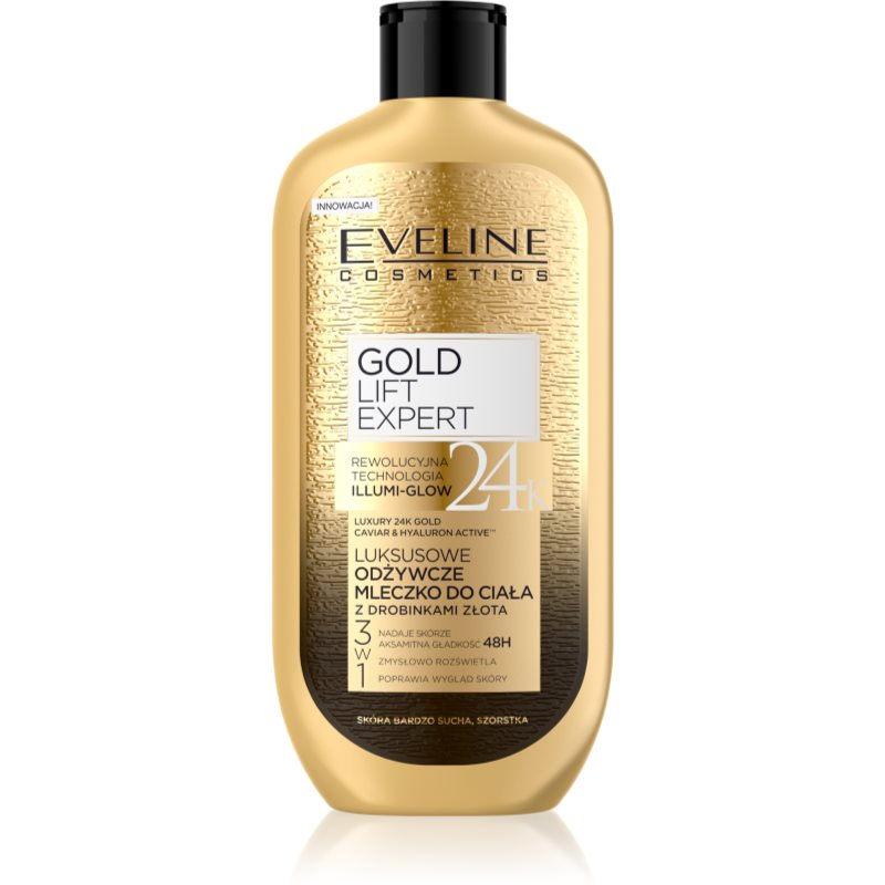 Eveline Cosmetics Gold Lift Expert vyživujúci telový krém so zlatom 350 ml
