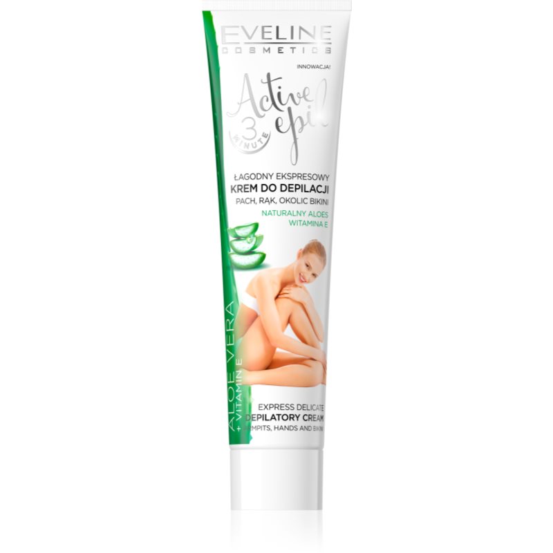 

Eveline Cosmetics Active Epil крем для депіляції рук, області пахв та зони бікіні з алое вера