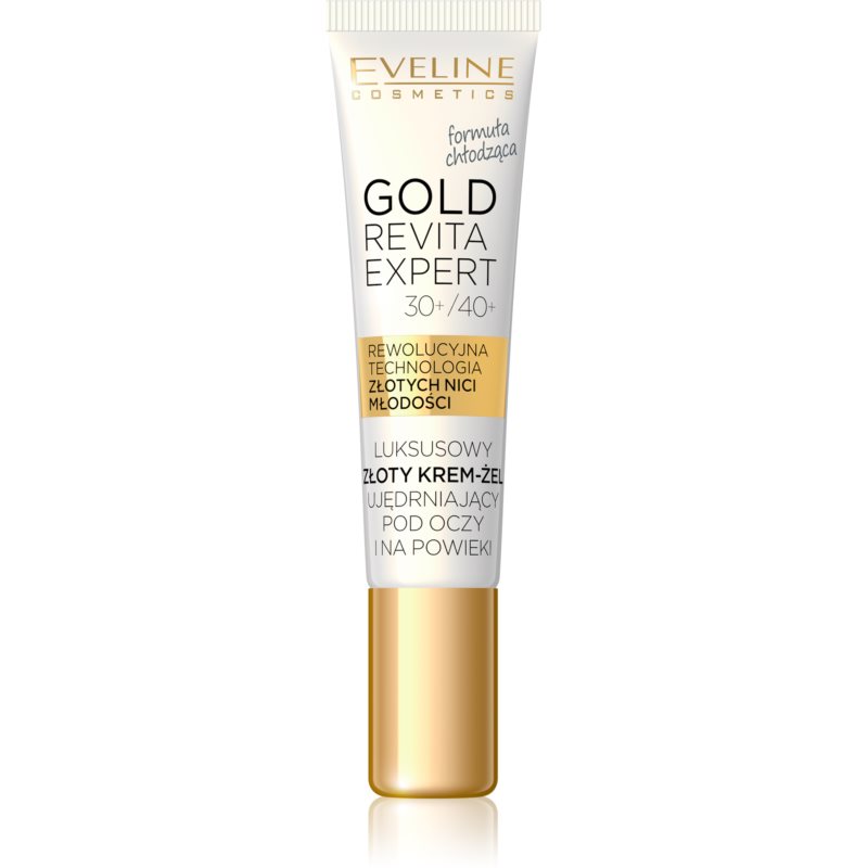 Eveline Cosmetics Gold Revita Expert зміцнюючий крем навколо очей з охолоджуючим ефектом 15 мл