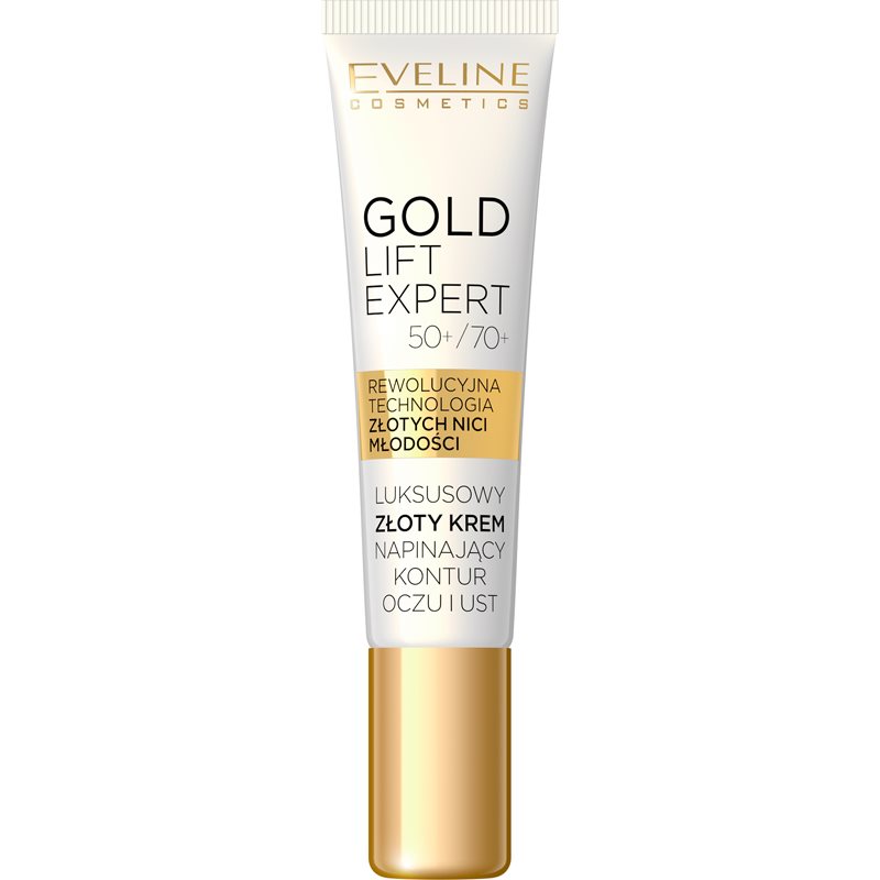 Eveline Cosmetics Gold Lift Expert vyhladzujúci krém na očné okolie a pery 15 ml