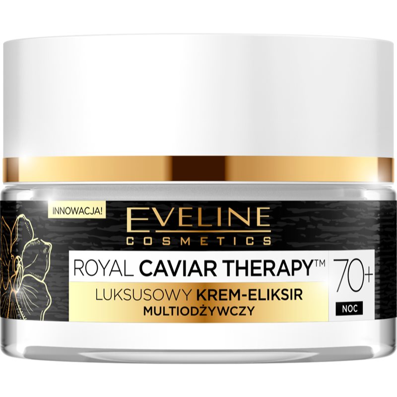 Eveline Cosmetics Royal Caviar Therapy zpevňující krém pro obnovu pružnosti zralé pleti 70+ 50 ml