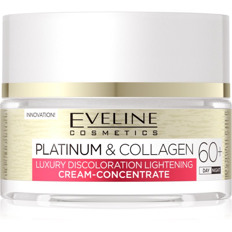 Eveline Cosmetics Platinum & Collagen денний та нічний крем проти зморшок 60+ 50 мл