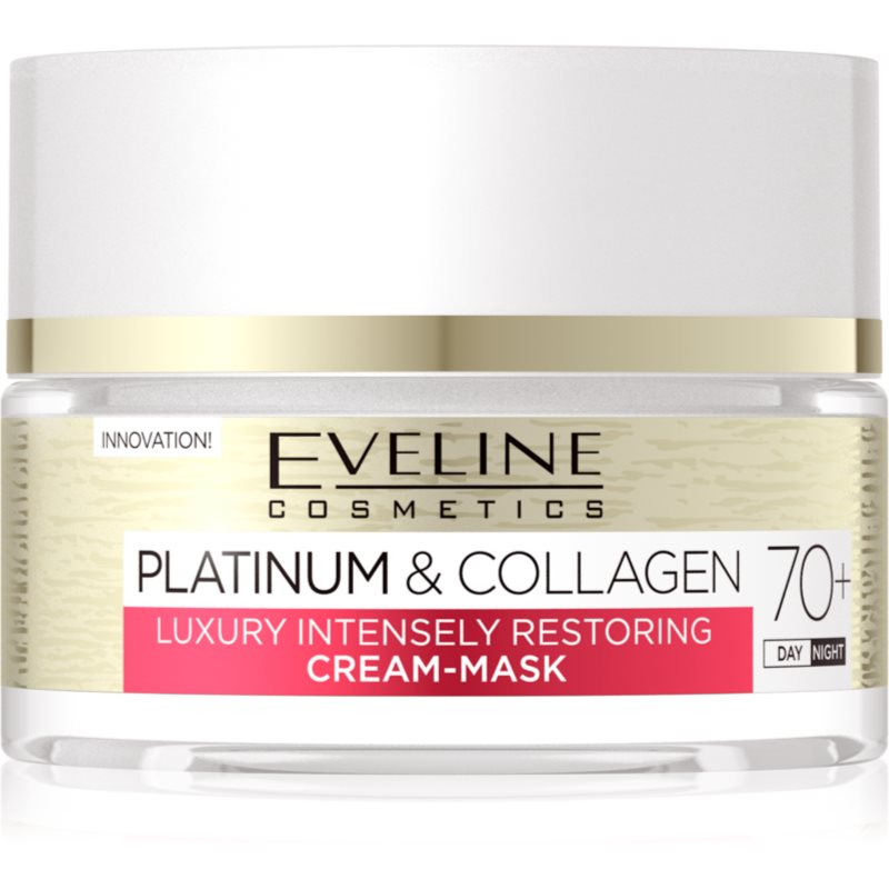 E-shop Eveline Cosmetics Platinum & Collagen obnovující krém-maska 70+ 50 ml