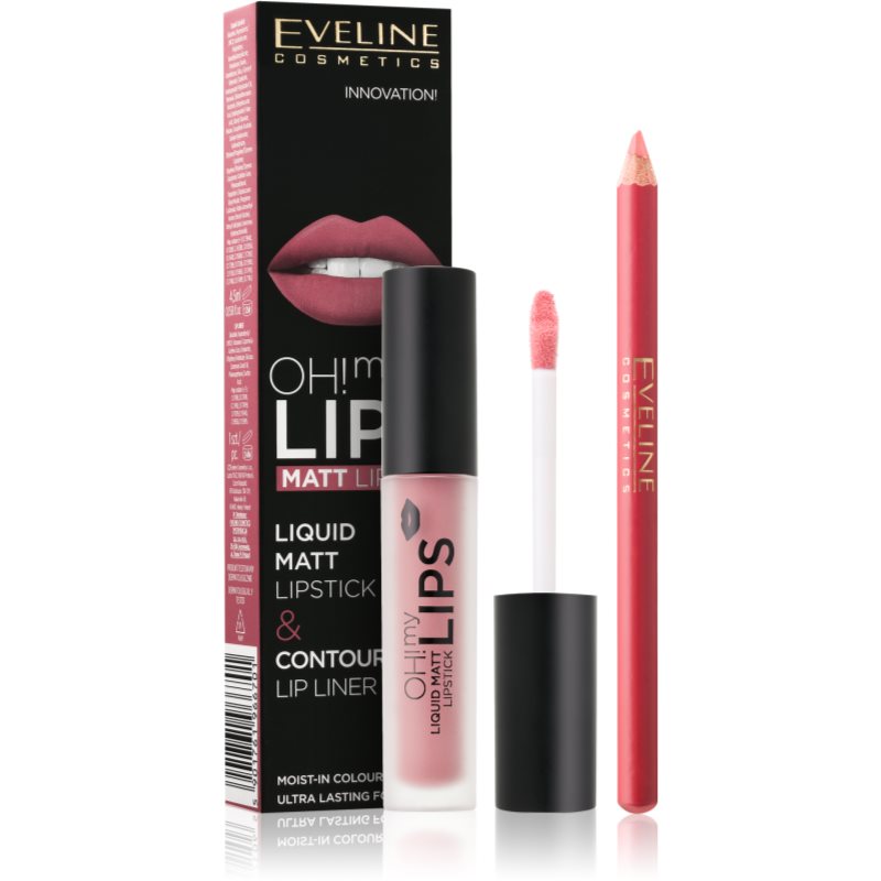 

Eveline Cosmetics OH! my LIPS Matt набір для догляду за губами 07 Baby Nude
