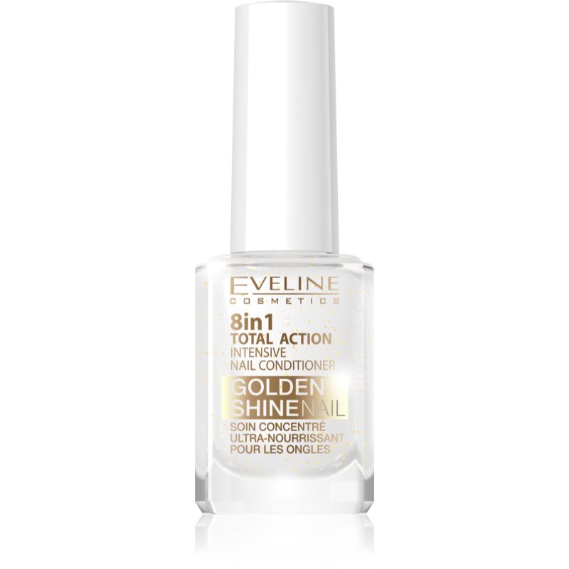 Eveline Cosmetics Nail Therapy Professional kondicionér na nechty 8 v 1 s trblietkami 12 ml