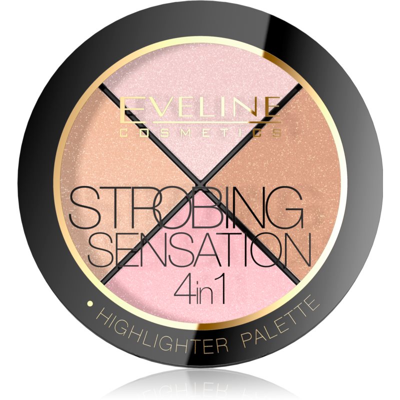 E-shop Eveline Cosmetics Strobing Sensation paletka rozjasňovačů 12 g