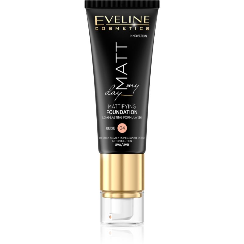 

Eveline Cosmetics Matt My Day стійкий тональний крем відтінок 04 Beige