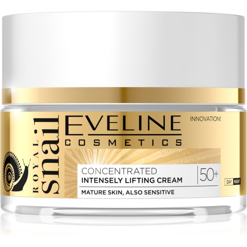 Eveline Cosmetics Royal Snail денний та нічний крем з ліфтінговим ефектом 50+ 50 мл
