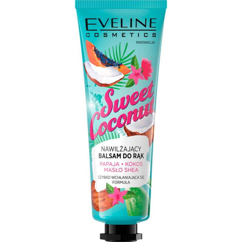 Eveline Cosmetics Sweet Coconut ošetrujúci balzam na ruky 50 ml