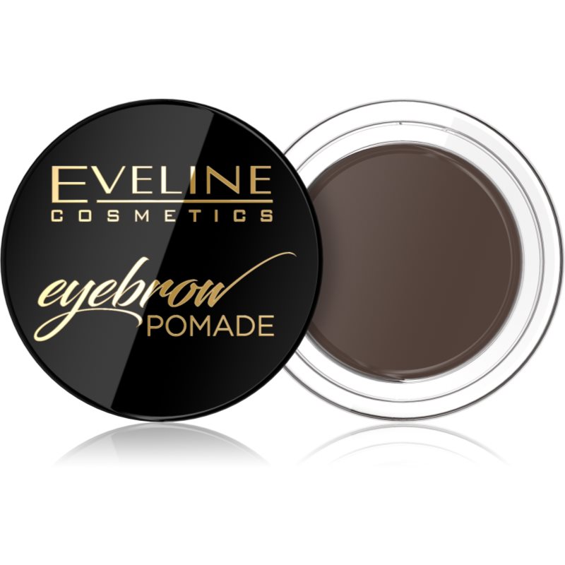Eveline Cosmetics Eyebrow Pomade помадка для брів з аплікатором відтінок Dark Brown 12 мл