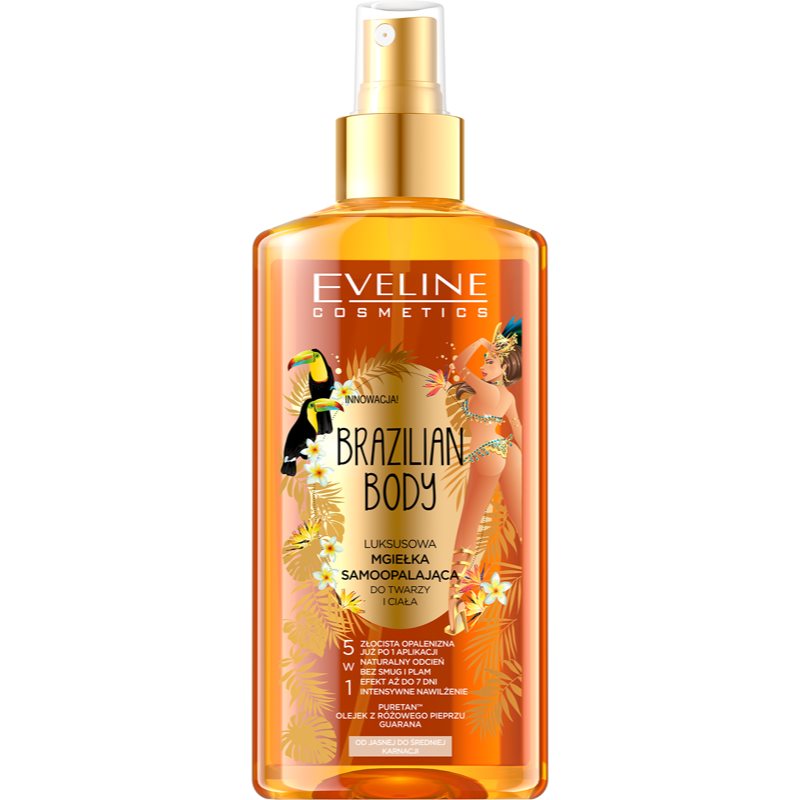 Eveline Cosmetics Brazilian Body bronzující samoopalovací sprej pro přirozený vzhled 150 ml