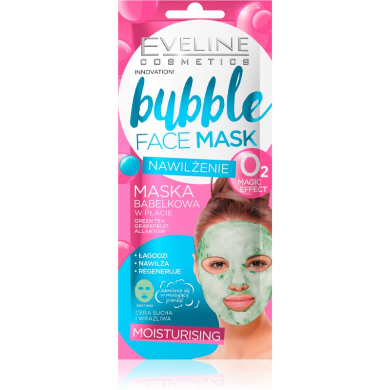 Eveline Cosmetics Bubble Mask Sheet Mask With Moisturising Effect