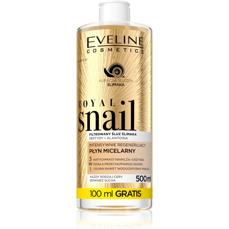 Eveline Cosmetics Royal Snail Міцелярна вода з відновлюючим ефектом 500 мл