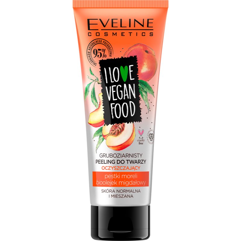 Eveline Cosmetics I Love Vegan Food hydratační pleťový peeling 75 ml