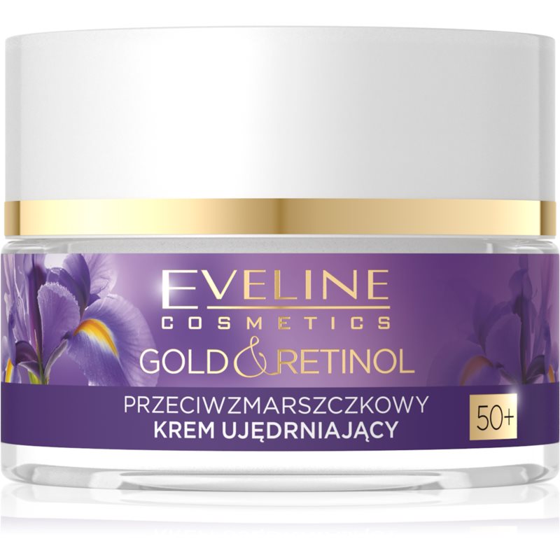 Фото - Крем і лосьйон Eveline Cosmetics Gold & Retinol krem ujędrniający przeciw zmarszczkom 50+ 
