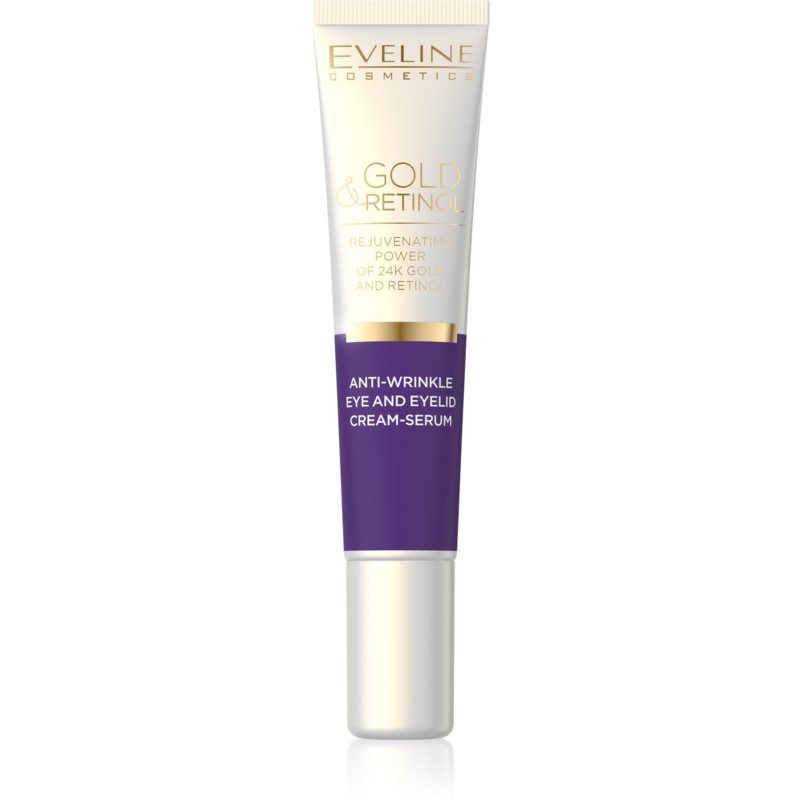 Eveline Cosmetics Gold & Retinol кремова сироватка проти зморшок навколо очей 20 мл