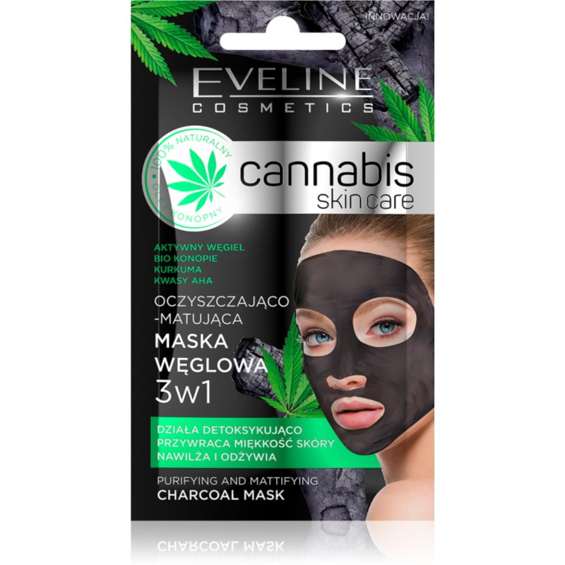 E-shop Eveline Cosmetics Cannabis čisticí jílová pleťová maska 7 ml